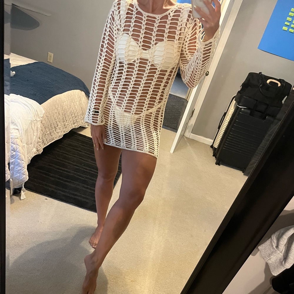 Miranda crochet swimsuit coverup